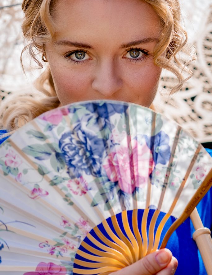 Kreativer Beauty Look kreatives Braut make-up Farben Beauty Look Hochzeit Vintage Bridgerton